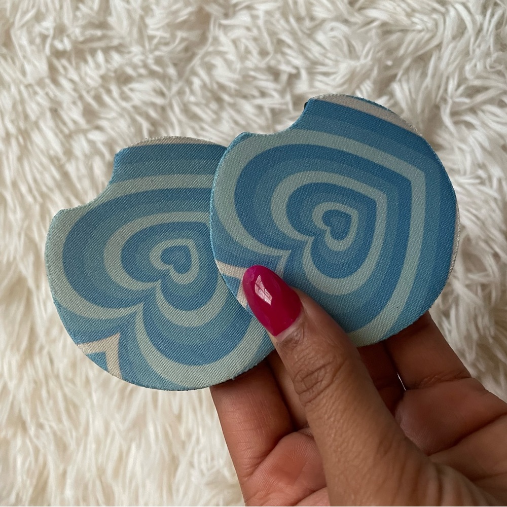 Blue Car Cup Coaster / Cover